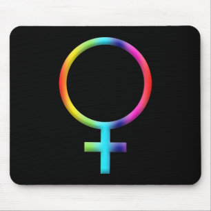 Tapis De Souris Symbole Vénus Arc-en-ciel Astrologie Signe Zodiaqu