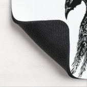 Tapis De Souris Symbole viking Corbeau Norse (Coin)