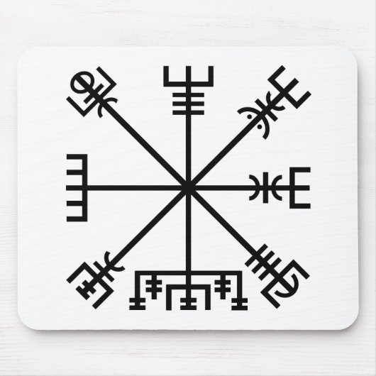 Tapis De Souris Symbole viking de Vegvisir (Devant)