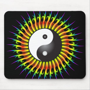Tapis De Souris Symbole Yin Yang & Spiral Design :Mousepad