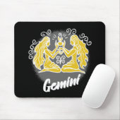 Tapis De Souris Symbole Zodiac Gemini (Avec souris)