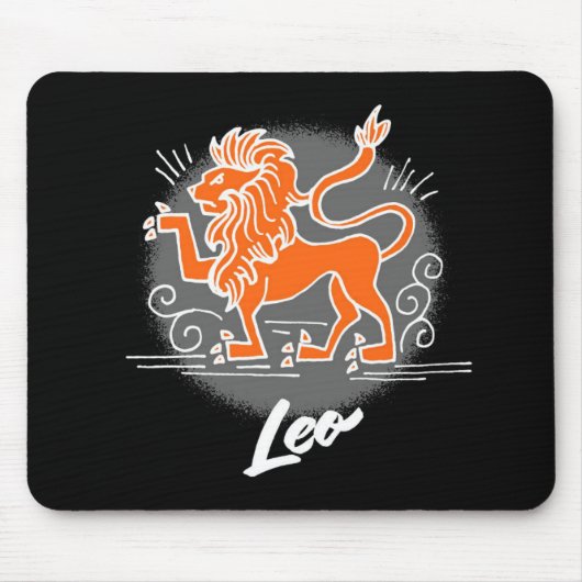 Tapis De Souris Symbole Zodiac Leo (Devant)