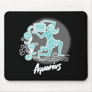 Tapis De Souris Symbole Zodiaque Aquarius