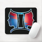 Tapis De Souris SYMBOLE Zodiaque Gemini (Avec souris)
