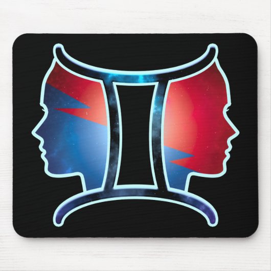 Tapis De Souris SYMBOLE Zodiaque Gemini (Devant)