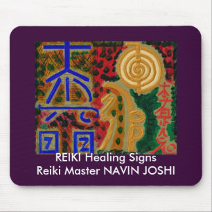 Tapis De Souris Symboles curatifs principaux de REIKI
