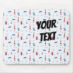 Tapis De Souris Symboles de la mer cool