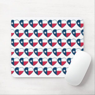 Tapis De Souris Symboles du Texas, Drapeau du Texas, Heart Mousepa