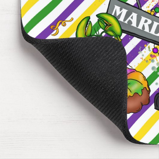TAPIS DE SOURIS SYMBOLES MARDI GRAS PURPLE VERT JAUNE FUN (Coin)
