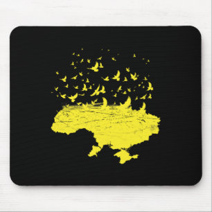 Tapis De Souris Symboles ukrainiens Ukraine Carte d'Ukraine Oiseau