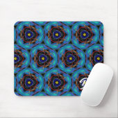 Tapis De Souris Symétrie colorée Abstraite unique (Avec souris)