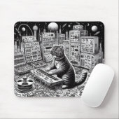 Tapis De Souris Symphonie analogique de chats Mousepad (Avec souris)