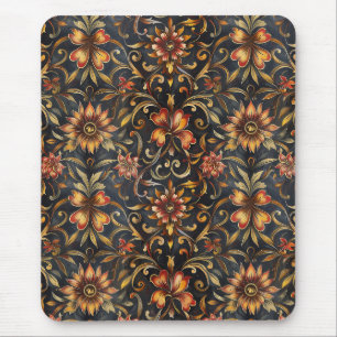 Tapis De Souris Symphonie baroque rouge et or