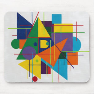 Tapis De Souris Symphonie géométrique vibrante