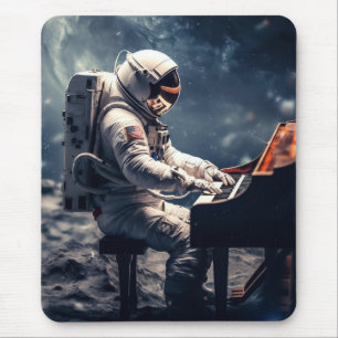 Tapis De Souris Symphonie pour les étoiles L'astronaute Piano su