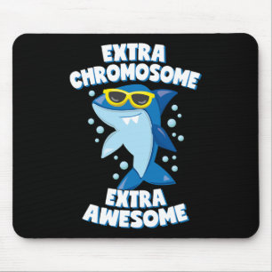 Tapis De Souris Syndrome de Down Extraordinaire Super Requin