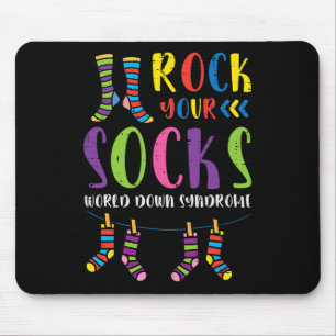 Tapis De Souris Syndrome de Down Rockez vos chaussettes Sensibilis