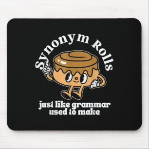 Tapis De Souris Synonym Rolls Grammar Pun Style Vintage