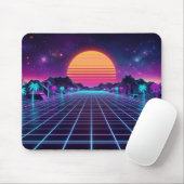 Tapis De Souris Synthwave Mouse Pad (Avec souris)