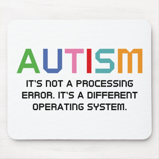 Tapis De Souris Système d'exploitation d'autisme (Devant)