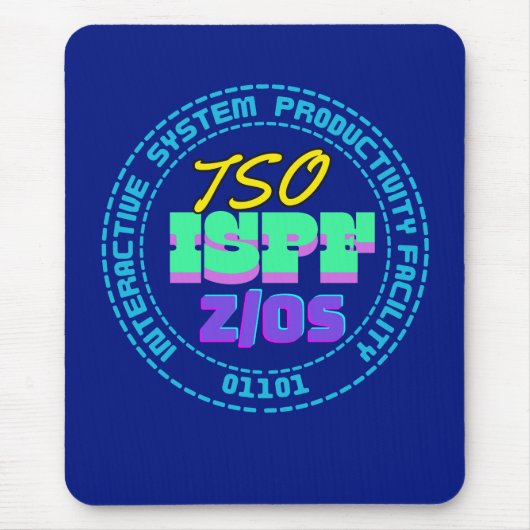 Tapis De Souris Système interactif TSO-ISPF Mainframe (Devant)