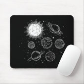 Tapis De Souris Système solaire (Avec souris)