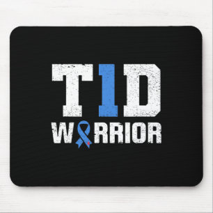 Tapis De Souris T1D Guerrier Diabète Guerrier Diabète Sensibilisat