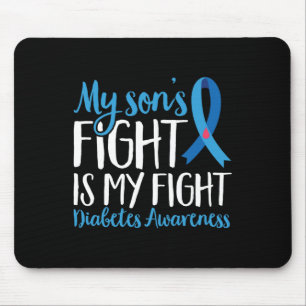 Tapis De Souris T1D Guerrier Mes Fils Combattre Est Mon Combattre