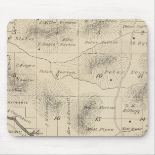 Tapis De Souris T24S R28E Carte de la section du comté de Tulare