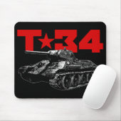 TAPIS DE SOURIS T-34 (Avec souris)