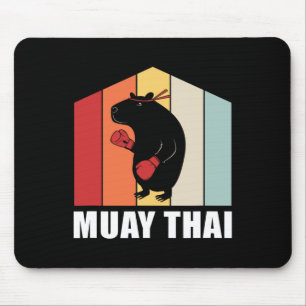 Tapis De Souris T Capyra Muay Thai de boxe thaïlandaise colorée ré