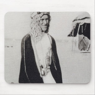 Tapis De Souris T.E. Lawrence dans la robe arabe (photo de b/w)