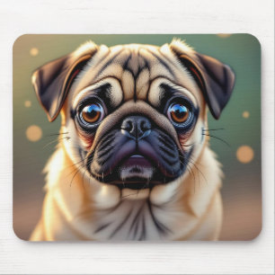 Tapis De Souris T Pug Adorable de près Chien Mignon