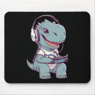 Tapis De Souris T. Rex-dinosaur Jouer Jeu Vidéo Jeu Gamer Pl