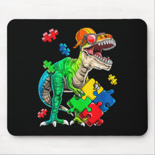 Tapis De Souris T Rex Dinosaur Sensibilisation sur l'autisme Puzzl