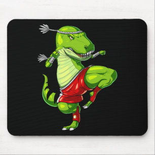 Tapis De Souris T-rex Dinosaure Muay Thai Boxe Karaté Art Martial