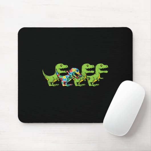 Tapis De Souris T-Rex Dinosaures Puzzle Dino Sensibilisation sur l (Avec souris)