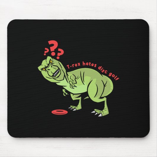Tapis De Souris T-Rex Enfants de Golf de Disque Drôle (Devant)