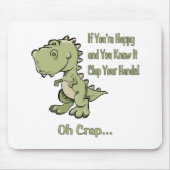 Tapis De Souris T-Rex heureux (Devant)