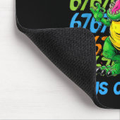 Tapis De Souris T-rex I Survived 67 Days Of School Six Seven Meme (Coin)
