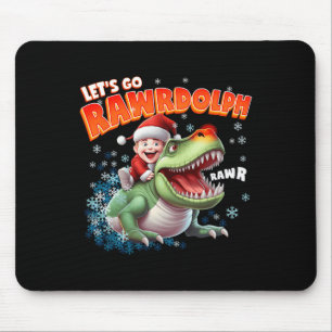 Tapis De Souris T-Rex Merry Rexmas Rawrdolph Tee - shirts de Noël
