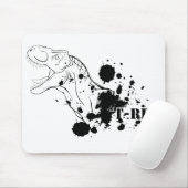 Tapis De Souris T-Rex (noir et blanc) (Avec souris)