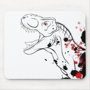 Tapis De Souris T-Rex (rouge et noir)