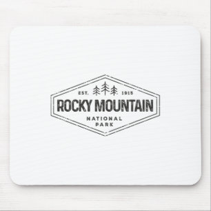 Tapis De Souris T-shirt badge du parc national des montagnes Roche