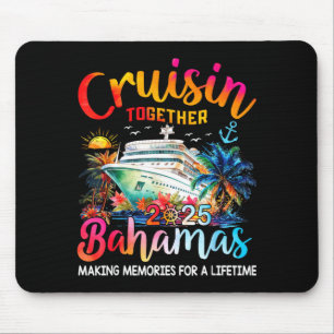 Tapis De Souris T-shirt Croisière en Famille Bahamas 2025