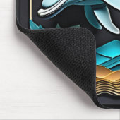 Tapis De Souris T-shirt Dauphin Design en papier 3D (Coin)