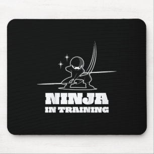 Tapis De Souris T-shirt de arts martiaux Ninja Warrior mignon pour