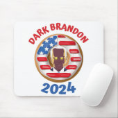 Tapis De Souris T-shirt de marque noire joe Biden 2024 mème (Avec souris)