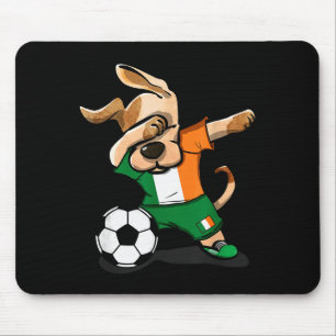 Tapis De Souris T-shirt drôle de chien qui fait le dab en Irlande