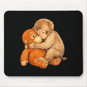 Tapis De Souris T-shirt graphique Monkey punch